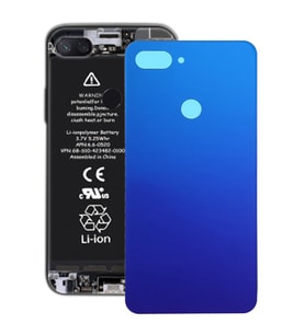 Xiaomi Mi 8 Lite Uyumlu Arka Kapak Pil Batarya Kapağı M1808D2TG (Mavi)