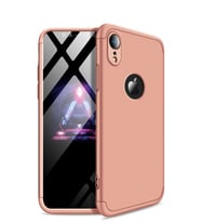 Microsonic Apple iPhone XR (6.1'') Kılıf Double Dip 360 Protective (Rose)