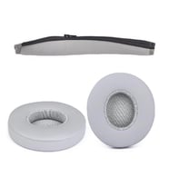 Beats Solo 2 Wireless Solo 3 Uyumlu Kafa Bandı ve Kulaklık Pedi Seti (Gri)