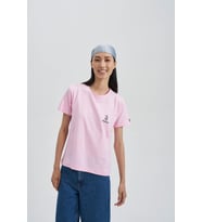 Brainstorming Kadın Nakış T-Shirt (Pembe)