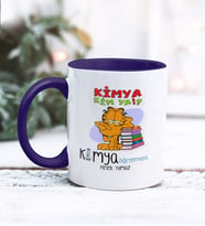 Kimya Öğretmeni Tasarımlı Kişiye Özel Kupa Bardak (Lacivert)