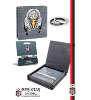 Beşiktaş Orijinal Lisanslı 2'li Siyah-Beyaz  Silikon Bileklik Hediyelik Kutulu (Siyah - Beyaz)