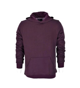 Erkek Kapüşonlu Basic Sweatshirt R2248 BGL-ST03192 (Mürdüm)