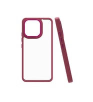 Xiaomi Mi 13 Kılıf Flora Buton,Kenar Çevresi Renkli Kılıf (Kırmızı)