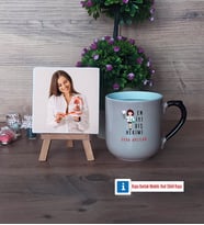 En İyi Diş Hekimi Fotoğraflı Dekoratif Taş, Kupa Bardak Beyaz Hediye (Model 10)