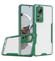 Xiaomi Mi 12T Pro Kılıf Parfe Kenarları Pastel Renk Silikon Kılıf (Koyu Yeşil)