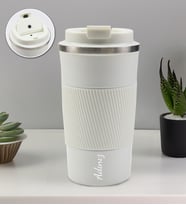 Kişiye Özel 500 ML Çelik Termos (Beyaz)