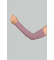 Boncuklu Pratik Tesettür İnci Kolluk Penye Namaz Kolluğu (Koyu Pembe)