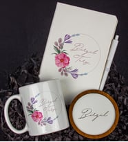 Kişiye Özel Defter Kalem Kupa Ve Bardak Altlığı Hediye Seti 103874 (Model 2)