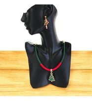 Handcraftedbyoz, Kadın, Etnik, Bohem, El yapımı, Yeni Yıl Koleksiyonu, Özel Tasarım Kolyeler (Çam Yeşili)