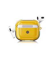Apple Airpods 3. Nesil Uyumlu Kılıf Shockproof Silikon Renkli Uyumlu Kılıf (Sarı)