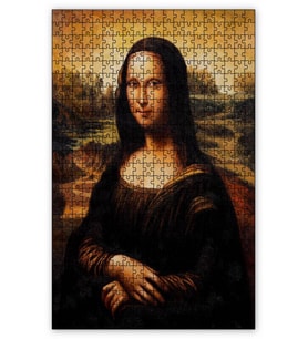 Cakapuzzle Mona Lisa Görseli Puzzle Yapboz MDF (Ahşap) (500 Parça)