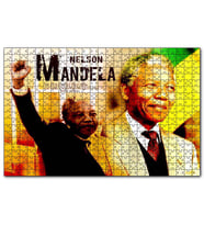 Cakapuzzle Nelson-Mandela Yumruğu Havada  Puzzle Yapboz MDF (Ahşap) (255 Parça)