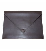Çıtçıtlı Deri Zarf Dosya A4 Rainbow Vegan Portföy 200 Yaprak Kapasiteli 25,5x33,5 cm (KAHVE)
