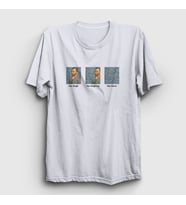 Presmono Unisex Sarı Van Gone Art Painter Vincent Van Gogh T-Shirt 303300tt (Beyaz)