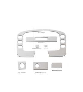 Meriç® Ford Transit Ön Torpido Kaplama Maun 7 Parça 1995-1997 (Alüminyum)
