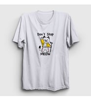 Presmono Unisex Sarı Meow Queen Freddie Mercury T-Shirt 407650tt (Beyaz)