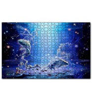 Cakapuzzle Perisi ile Yay ve Balık Burcu Puzzle Yapboz MDF (Ahşap) (255 Parça)