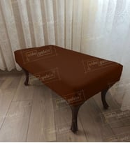 Ayak Ucu Kapı Önü Antre Düz Bench Puf Orta Sehpa Ceviz Ayak (90*45) (Kahverengi)