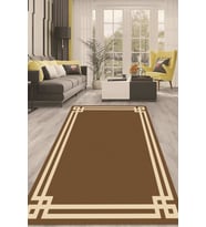 Dijital Kaymaz Taban Yıkanabilir Modern Renkli Salon Halısı Mutfak Halısı Yolluk ND-HT-430 (Kahverengi)
