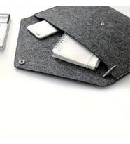Evrak Çantası A4 Boyutu İçin Uygun 3 mm Keçe 32x24 cm 2 Renk Seçeneği (Antrasit)