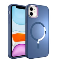 Apple iPhone 11 Kılıf Magsafe Wireless Şarj Özellikli Zore Stil Kılıf (Buz Mavisi)
