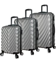 My Valice Lotus Abs Kabin Orta ve Büyük Boy 3'lü Valiz Seti (Gri)