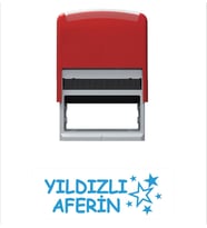 Yıldızlı Aferin Öğretmen Kaşesi (Mavi)