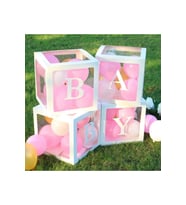 Şeffaf balon kutusu BABY (Pembe)