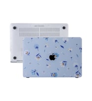 MacBook Pro Kılıf HardCase A2141 ile Uyumlu Koruyucu Kılıf Flower04 (Açık Mavi)