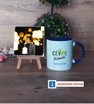 Çevre Mühendisi Fotoğraflı Dekoratif Taş, Kupa Bardak Beyaz Hediye (Model 3)
