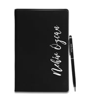 Kişiye Özel Defter Kalem H01 (Siyah)