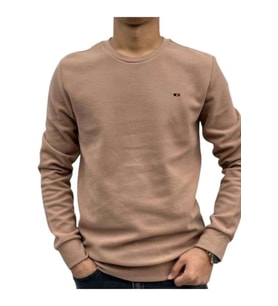 Ce-Ce C9001 Erkek Basic Selanik Bisiklet Yaka Sweatshirt - C9001 - Siyah - ST01226-Siyah-XXL (Bej)