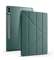 Samsung Galaxy Tab S9 Plus X810 12.4 İnç Katlanabilir Kalemlikli Standlı Akıllı Kılıf (Haki)