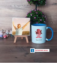 Asker Hediyesi Fotoğraflı Dekoratif Taş, Kupa Bardak Beyaz Hediye (Model 4)