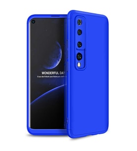 Xiaomi Mi 10 Kılıf Zore 360 Tam Koruma Kamera Korumalı Ays (Mavi)