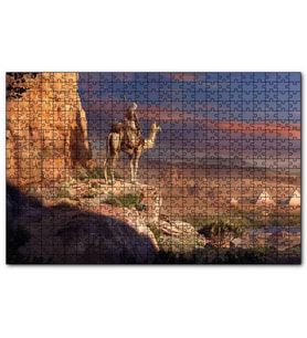 Cakapuzzle Assassins Creed Piramitler Suikastçi ve Devesi  Puzzle Yapboz MDF (Ahşap) (1000 Parça)