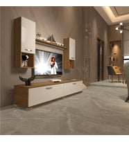 Decoraktiv Eko 5da Mdf Std Tv Ünitesi Tv Sehpası (Pera-Beyaz)