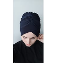 Kadın Çapraz Bone (Lacivert)