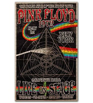 Cakapuzzle Pink Floyd 1972 Konser Afişi Puzzle Yapboz MDF (Ahşap) (1000 Parça)