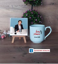 İcra Memuru Fotoğraflı Dekoratif Taş, Kupa Bardak Beyaz Hediye (Model 5)