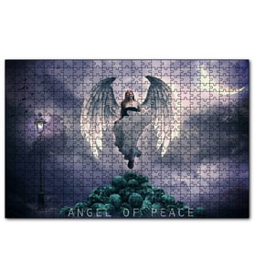Cakapuzzle  Barış Meleği ve Kurukafalar  Puzzle Yapboz MDF (Ahşap) (1000 Parça)