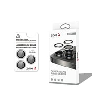 iPhone 16 Pro CL-12 Premium Safir Parmak İzi Bırakmayan Anti-Reflective Kamera Lens Koruyucu (Gümüş)