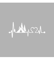 Kamp Love Ritim Sticker siyah 15x10 CM (Beyaz)