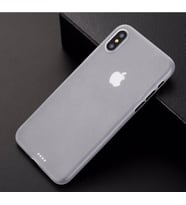iPhone X/XS Ultra İnce Mat Kamera Çıkıntılı PP Kılıf (Gri)