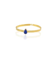 Kadir Jewellery 22 Ayar Altın Kaplama El İşçiliği Zirkon Taşlı Kadın Kelepçe Bilezik (Parlement)