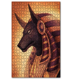 Cakapuzzle Anubis Yakın Plan Yan Portre Puzzle Yapboz MDF (Ahşap) (1000 Parça)