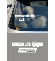 20 X 7 Cm Gerçekten Iğrenç Bir Hayat Sticker Otomobil Araba Cam Sticker (Beyaz)