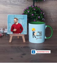 Mühendisler Günü Hediyesi Fotoğraflı Dekoratif Taş, Kupa Bardak Beyaz Hediye (Model 14)