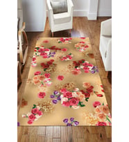 Dijital Kaymaz Taban Yıkanabilir Salon Halısı Mutfak Halısı Koridor Halısı Yolluk ND-HS-353 (Vizon)